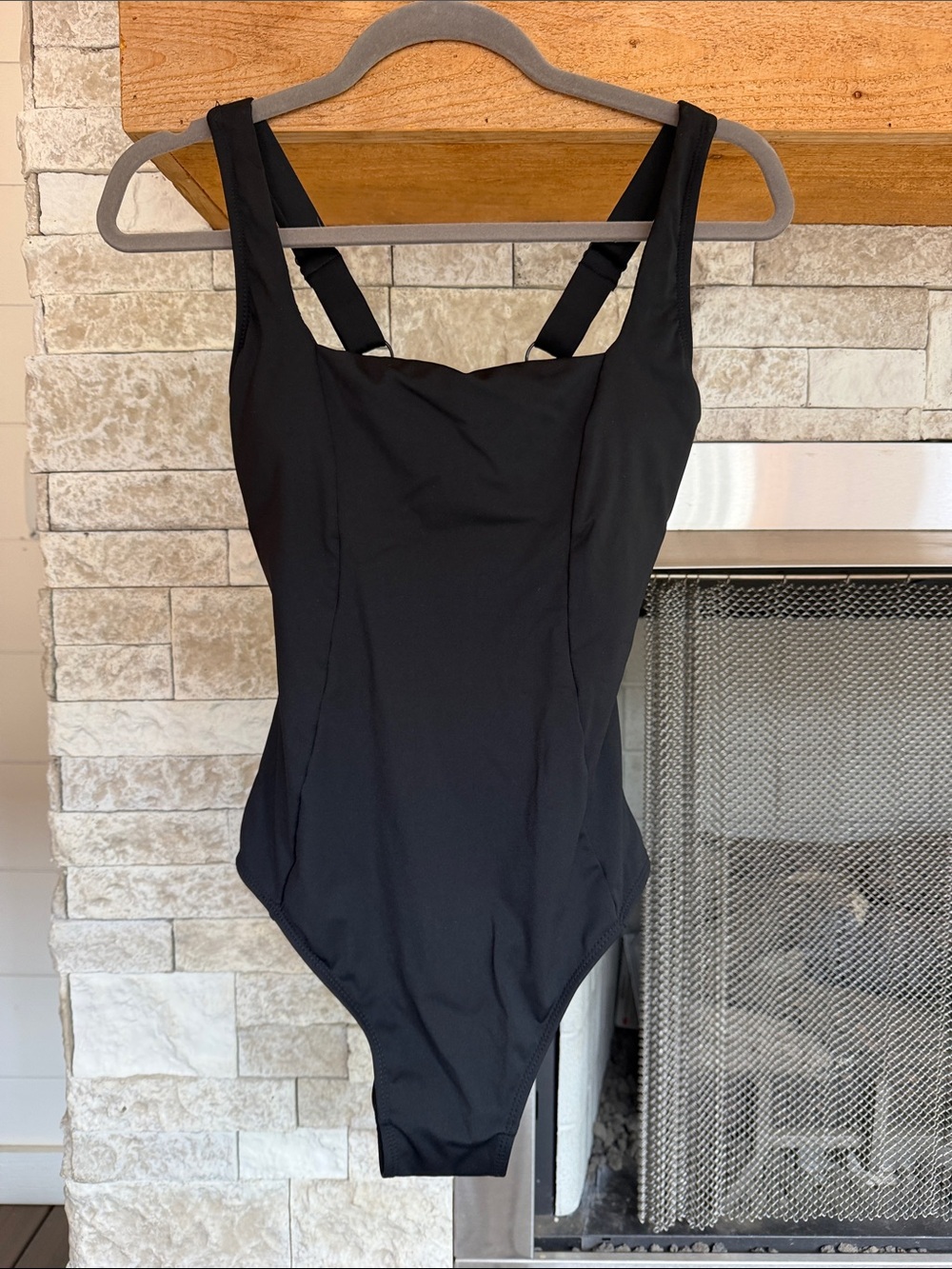 TA3 Squarey Black Swimsuit, sz med - Picture 3 of 7